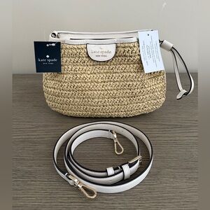 Kate Spade ♠️ Dumpling Straw Satchel Bag